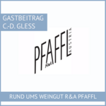 Logo des Weinguts R&A Pfaffl aus Österreich, dargestellt im Gastbeitrag von C. D. Gless. 